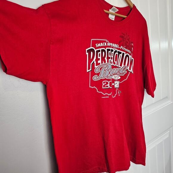 Perfection Bowl Ohio State Buckeyes 2012 T-Shirt Mens 2X Red Gator Bowl Football - Picture 4 of 9